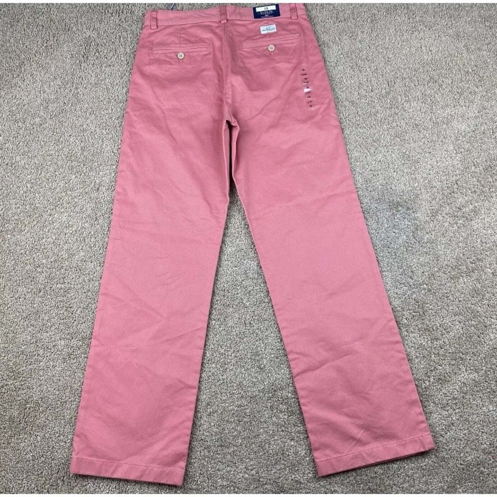 NWT VINEYARD VINES Chino Club Pink Pants Girls Size 18 30 x 29.5 Or Womens 0/2/4